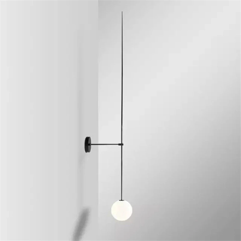 Современный настенный светильник в скандинавском стиле, простая прикроватная лампа для спальни, светодиодный настенный светильник, настенный светильник