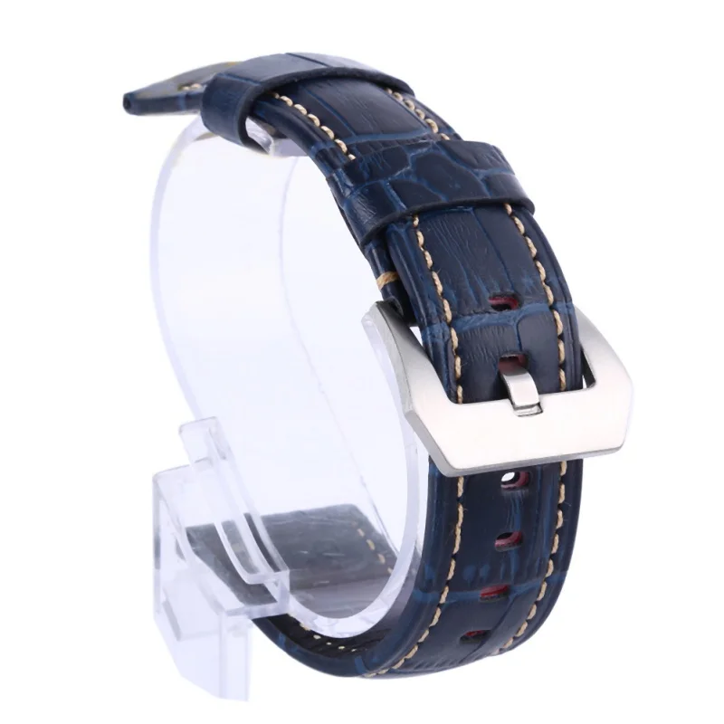 Genuine Leather Watchbands Men Women Watch Band Strap For Panerai Belt Stainless Steel Buckle Genuine Leather Watchbands Men Women Watch Band Strap For Panerai Belt Stainless Steel Buckle