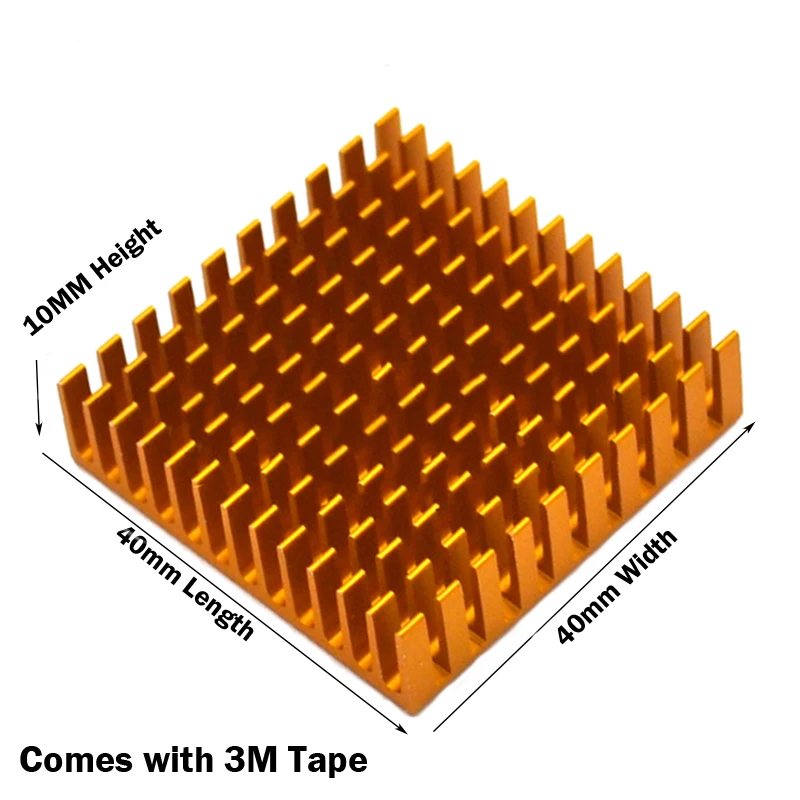 10 шт. Gdstime 40 мм радиатор 40x40x10 мм 11 мм алюминиевый процессор карта охлаждения кулер радиатор