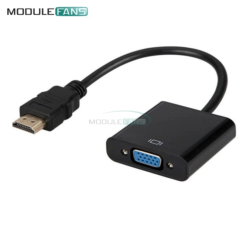 Адаптер переходник 720P 1080P HDMI Male VGA Female для ПК ноутбуков DVD RGB HDTV ТВ мониторов|cable