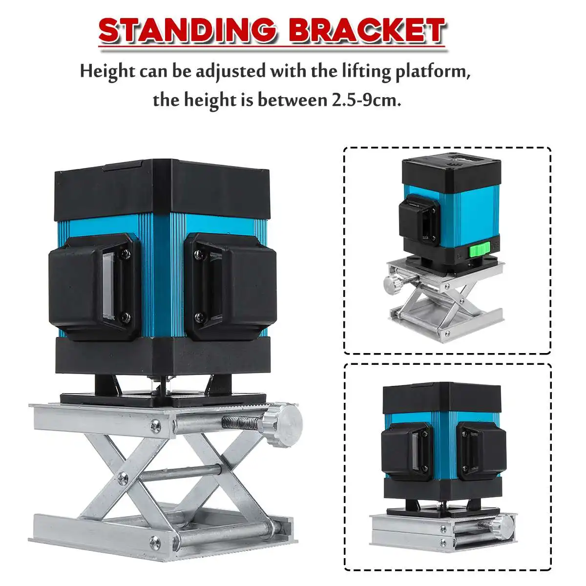  Zeast Remote Control 12 Line 3D Horizontal and Vertical Self Leveling Laser Level Measure Tool Wall