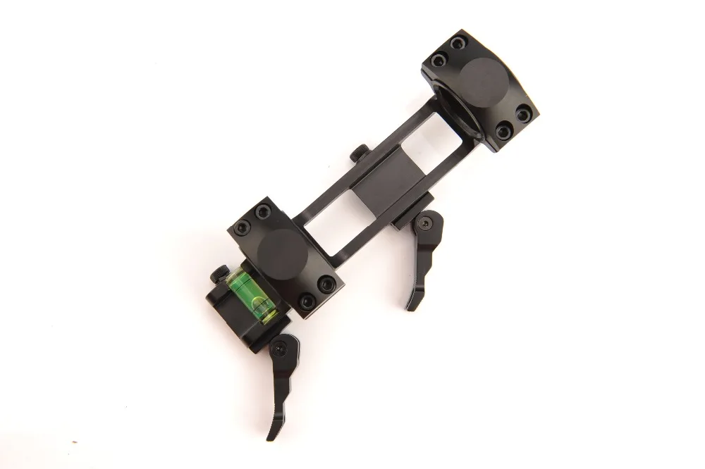 Base de Montagem com Espírito Acessório para a Caça Picatinny Trilho Âmbito Anel qd Buble Nível Arma 30mm - 25.4mm 11 Acessórios e suporte de extensão