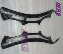 Carbon Fiber Headlight Covers Eyelids eyebrows Fit for BMW E60 2004-2007
