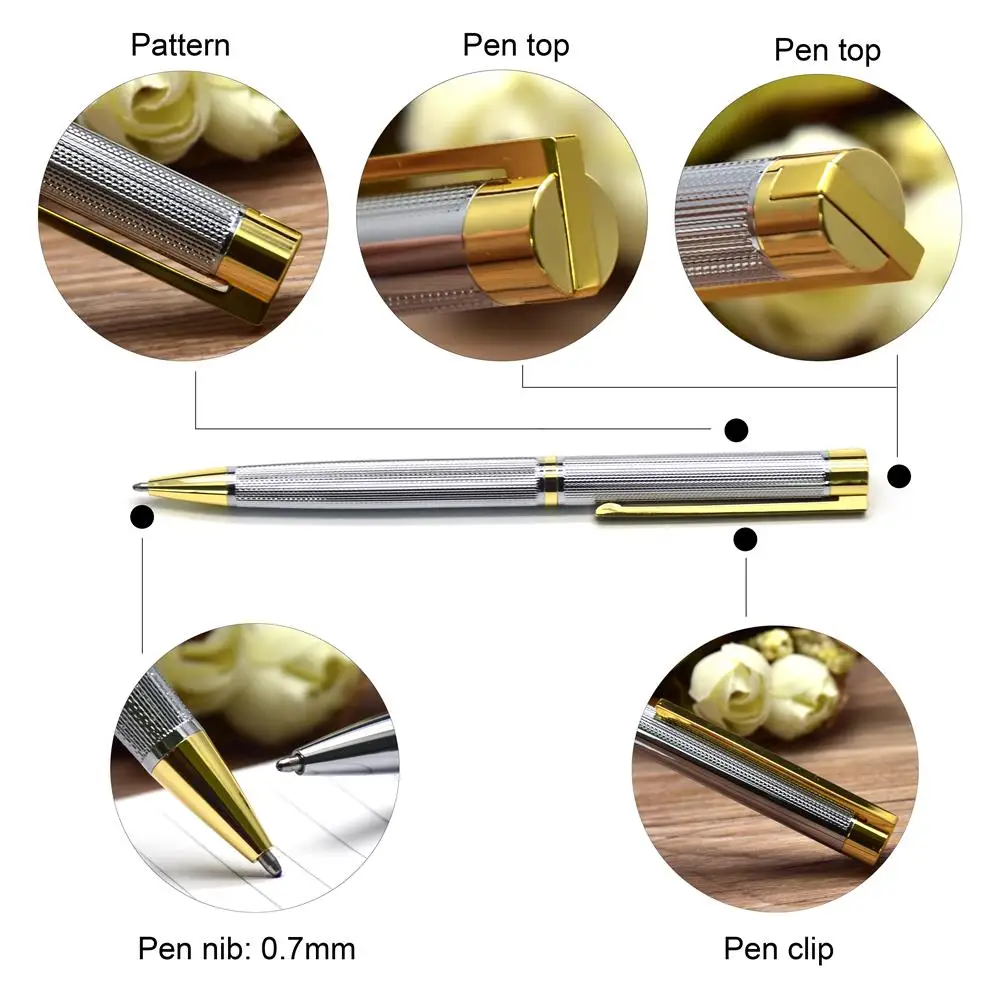 Guoyi Z090 металлическая шариковая ручка 0,7 мм наконечник для школы, офиса, учебы, основные канцелярские принадлежности, Подарочная роскошная ручка, ручка для бизнес-отеля