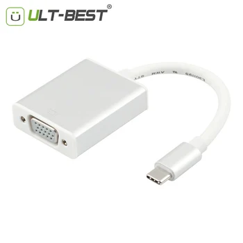 

ULT-Best USB Type-C Adapter USB 3.1 Type C USB-C Male to VGA Female Converter Cable for new MacBook ChromeBook Pixel Lumia950XL