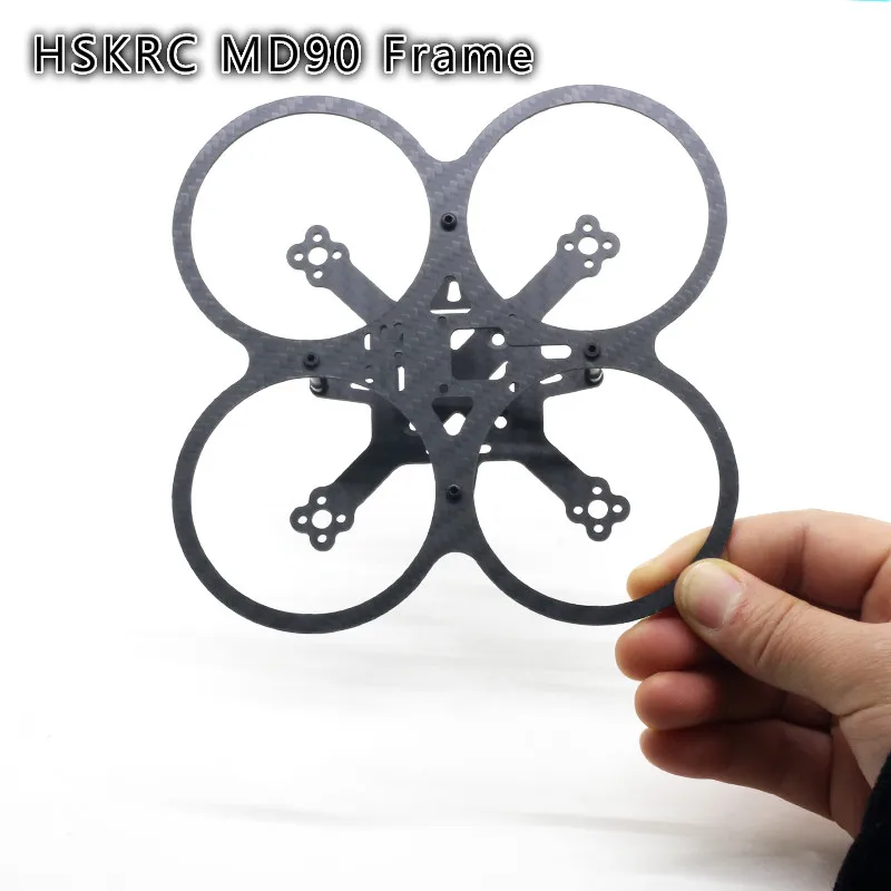 

HSKRC MD90 90mm Wheelbase Frame Kit Carbon Fiber X Type for FPV Racing Ting Whoop Drone