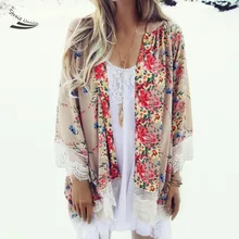 2017 New font b Women b font Flower Prints font b Blouse b font Floral font