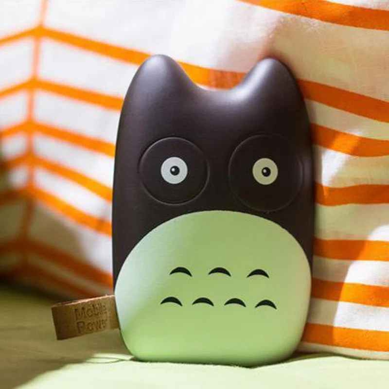 Fashional Cute Totoro Mobile Power Bank Real 8000mah Portale Charger External Battery Pack for iphone 5 6 Note Galaxy