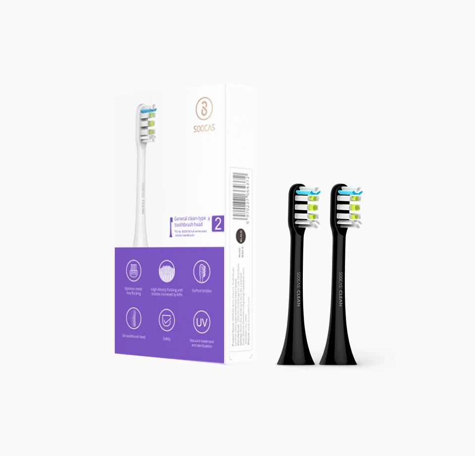 

Soocas X3 X1 Sonic Electric Toothbrush Brush Head for Xiaomi Mijia Replacement Electric Tooth Brush Heads 2pcs