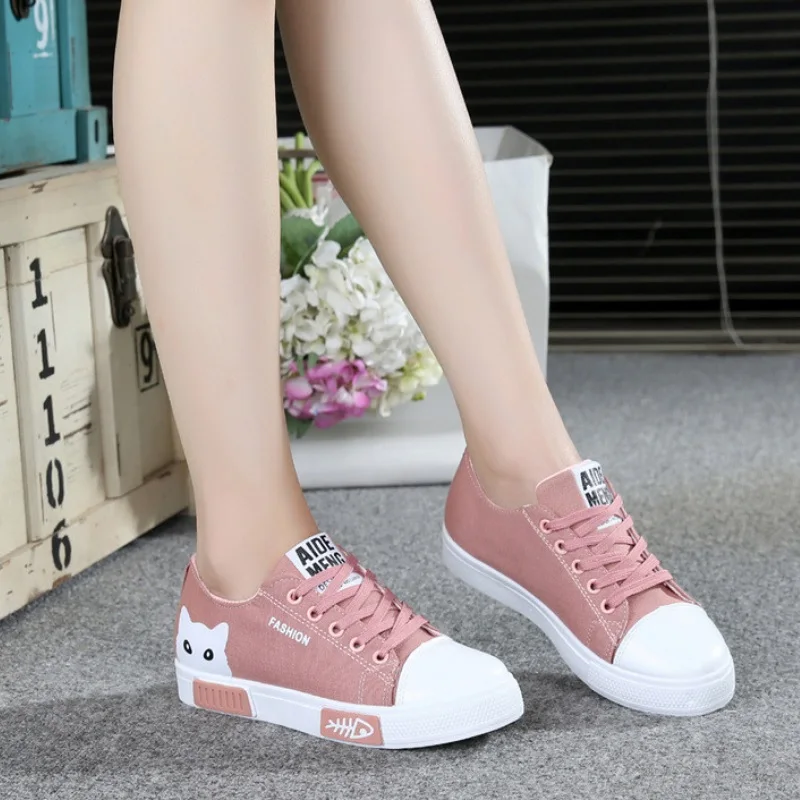 Buy Fashion Women Sneakers Denim Casual Shoes Female Summer Canvas Flats Ladies Lace-Up Women Canvas Shoes Loafers for only 22 USD Buy Fashion Women Sneakers Denim Casual Shoes Female Summer Canvas Flats Ladies Lace-Up Women Canvas Shoes Loafers for only 22 USD