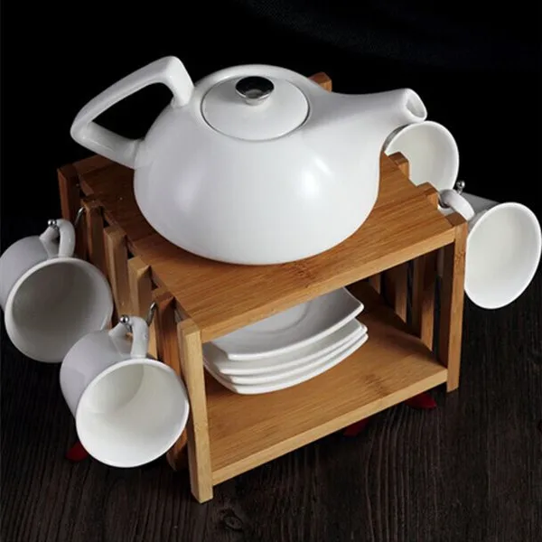 Creative Hanging Ceramics Cup and Pot Set Decorative Porcelain Cups and