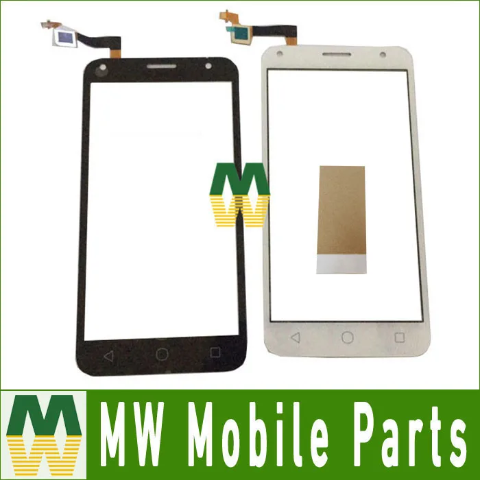 

1PC/ Lot Black White Color For Alcatel Touch PIXI 4 5.0 OT 5010 OT5010 5010D 50 Touch Screen Digitizer With Tape