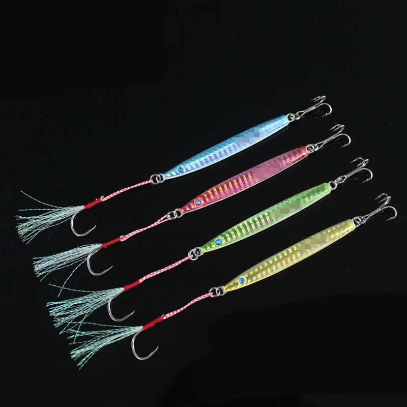 4pcs/set 28/35g 8.8*1.1cm Micro Jigs Butterfly Metal Jig Bait Fishing