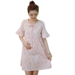 Платье для беременных Костюмы беременных Платья для дома кормящей матери Беременность Для женщин & #39 S платье Грудное вскармливание платье