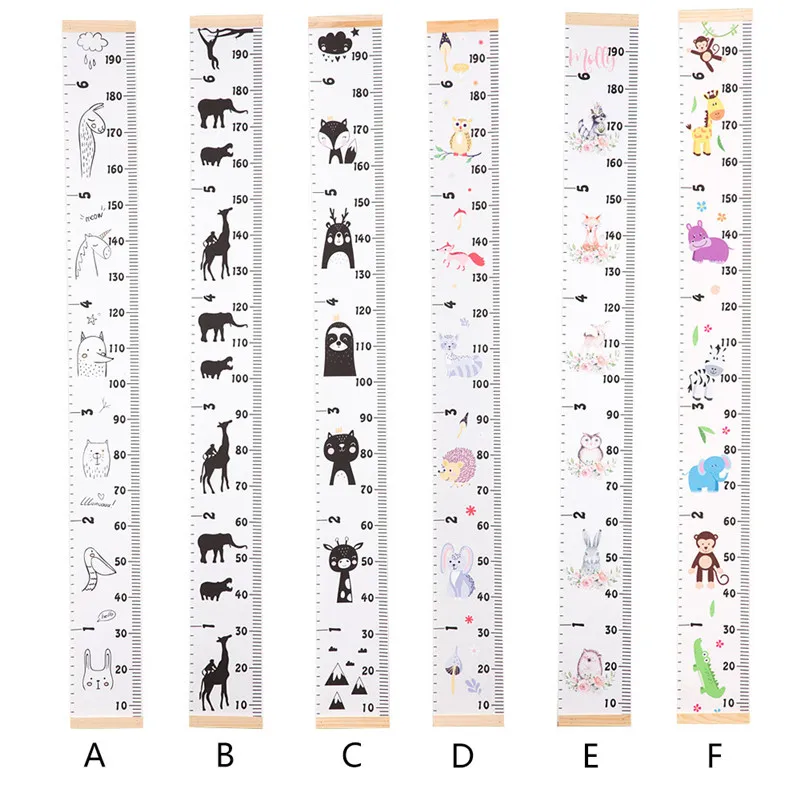 Newborn Baby Play Mat Toys Kids Growth Chart Height Measure Ruler Wooden Wall Hanging For Children Room Decoration Photo Pros