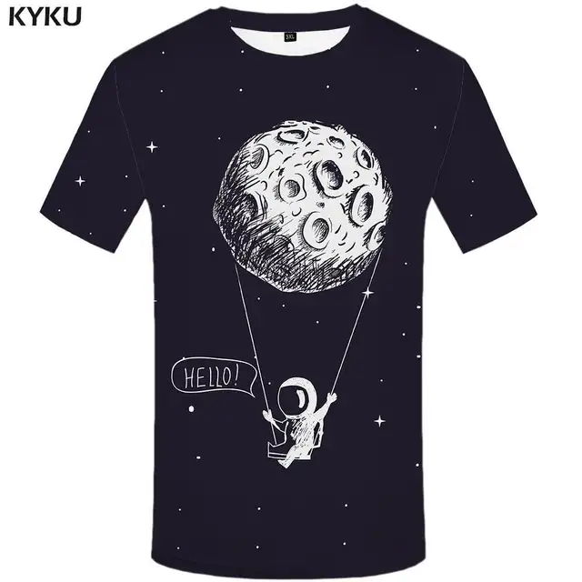 KYKU Atomic Bomb T shirt Nuclear Bombs Tops Big Explosion Clothes
