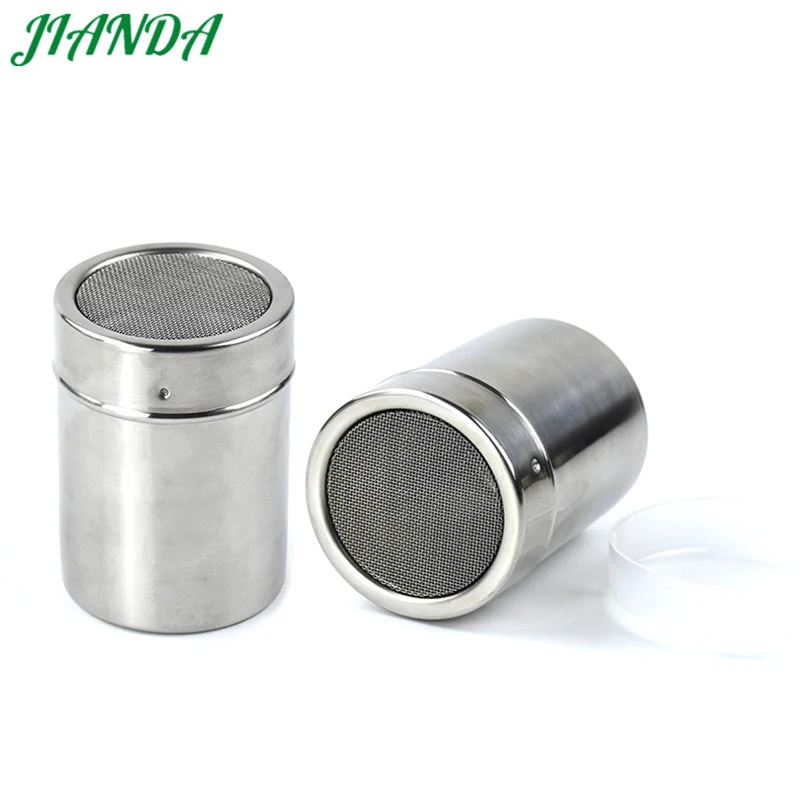 

JIANDA Stainless Steel Spice Salt Shaker Jar Sugar Salt Pepper Herbs Toothpick Storage Bottle BBQ Tempero Spice Container Box