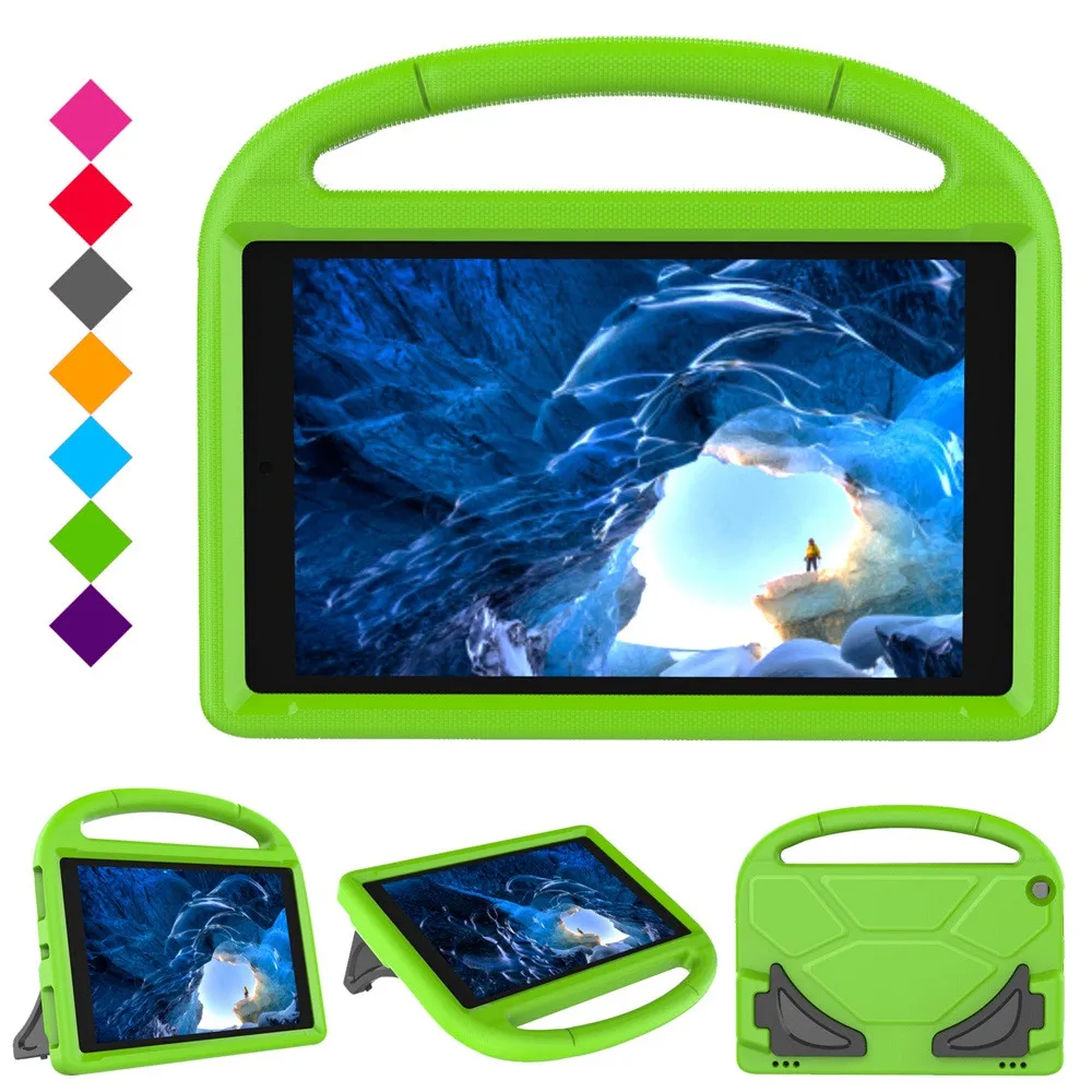 For Amazon Kindle Fire HD 10 2015 2017 Tablet case for kids 10 inch Safe EVA Handle Stand Cover Protector  1031#C