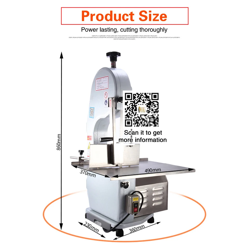 Bone cutter frozen meat sawing machine 2