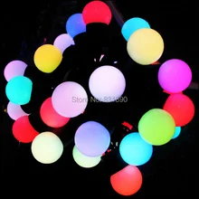 Рождественские лампы для свадебного украшения светодиодная гирлянда, освещение 5 м 50 светодиодный s светодиодный шаровая гирлянда декорация внутри снаружи