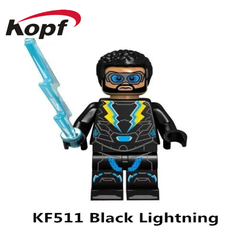

KF511 Single Sale Super Heroes Deadpool 2 Sheriff Deadpool Black Lightning Model Building Blocks Figures Children Best Toys
