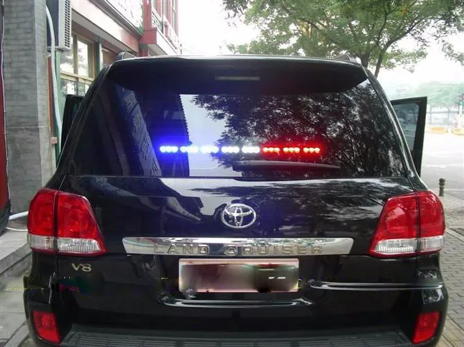 Автомобильный светодиодный красный синий мигающий светильник, сигнальный светильник для полиции, автомобильная решетка, стробоскопический светильник на крышу, маячок, светильник для аварийной безопасности DRL