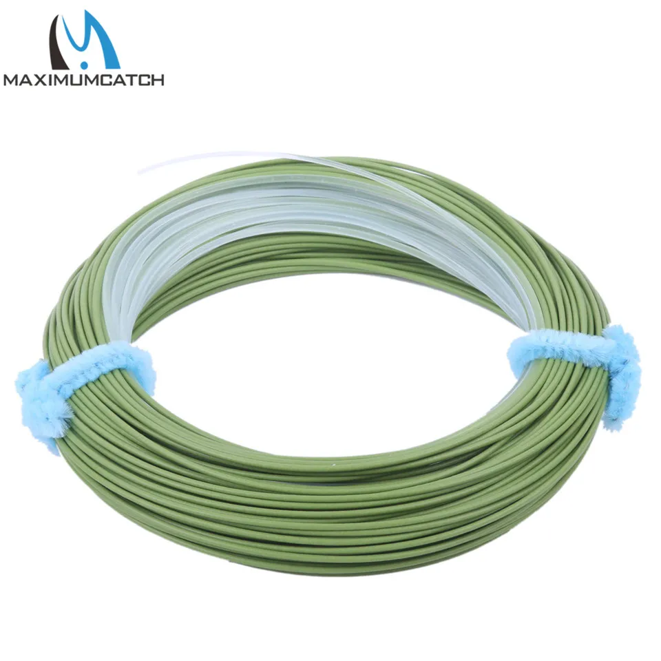 Maximumcatch тропический Fly Line WF8F/I плавающей Fly лески с промежуточным Совет море, трава/Clear 100FT лески