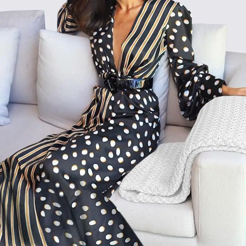 

Try Everything Deep V Neck 2019 Summer Sexy Dress Women Tunic Party Dress Long Cotton Casual Shirt Dress Robe Longue Femme