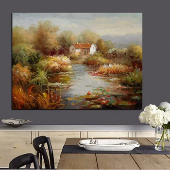 Mediterranean Sea Landscape Oil Painting Printed on Canvas 2