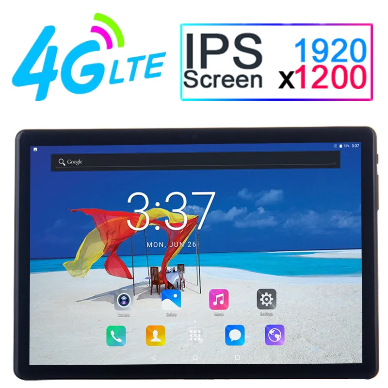 New arrive 2.5D screen 10.1 inch Octa core tablet pc Android 7.0 4G LTE Dual SIM 1920*1200 IPS 4GB 64GB wifi Bluetooth tablets | Компьютеры
