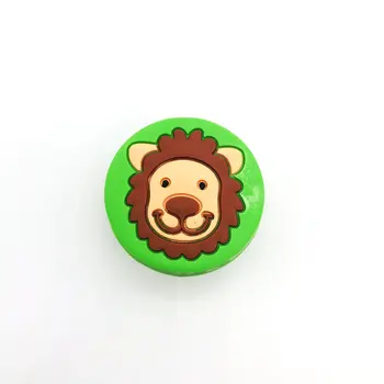 

6pcs Boys & Girls Cartoon Green Lion Furniture Drawer Pull Knob Cabinet Kitchen Handle Kids Bedroom Cabinet Dresser Knobs Pull