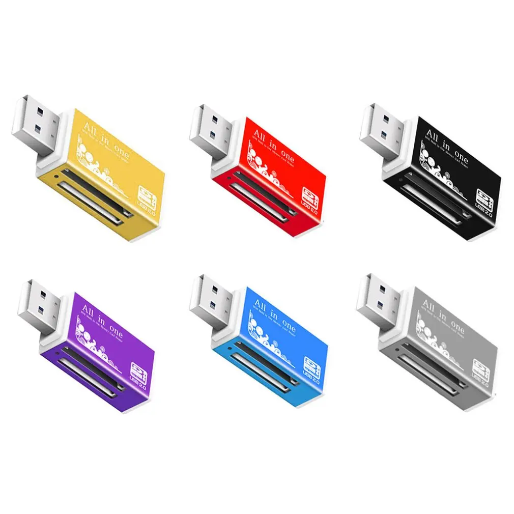 4 в 1 Micro USB 2 0 кардридер usb адаптер для SD карты TF M2 MMC MS PRO DUO кардридер|Картридеры| |