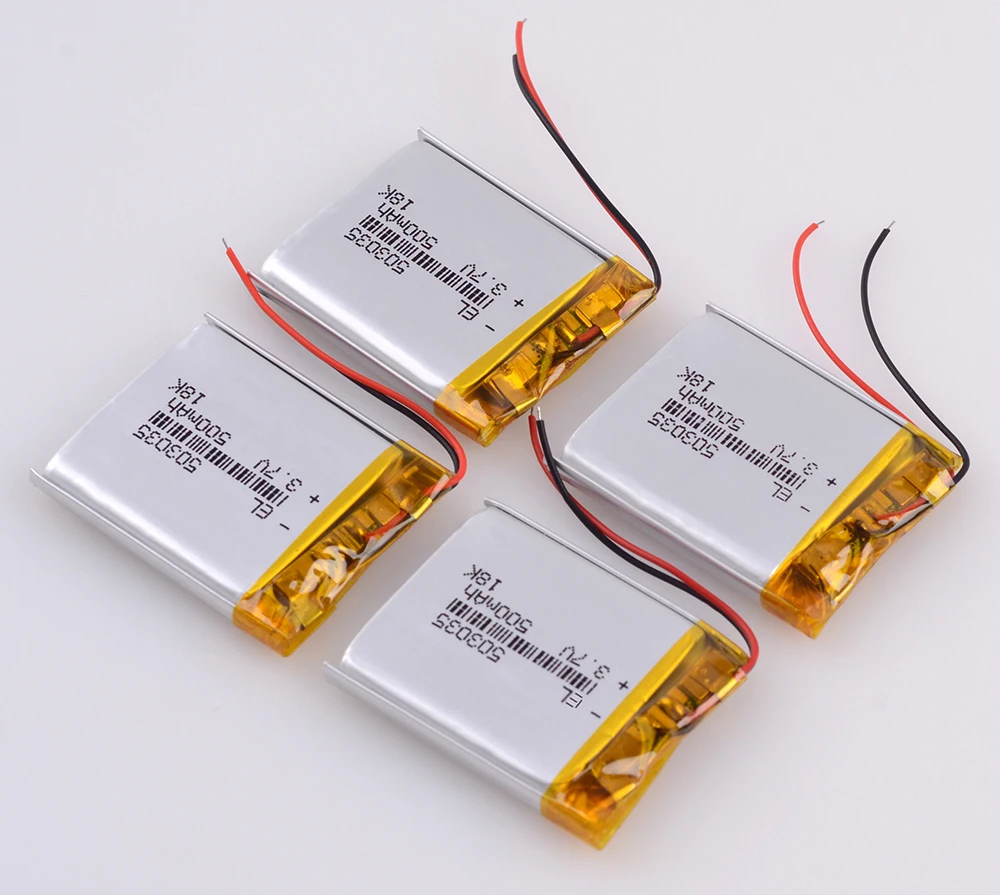 503035 3,7 v 500mah литий-полимерная батарея 3 7V Вольт li po ion lipo перезаряжаемые батареи для dvd gps навигации