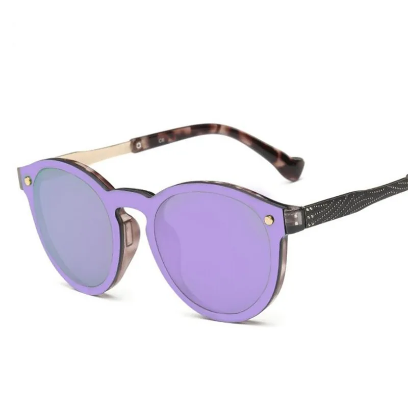 Z165 C4 Purple box ZXTREE цветные солнечные очки женские зеркальные Glasse металлические отражающие Солнцезащитные очки Мужские кошачьи глаза солнцезащитные очки без оправы UV400 Z165 - Цвет линз: Z165 C4 Purple box