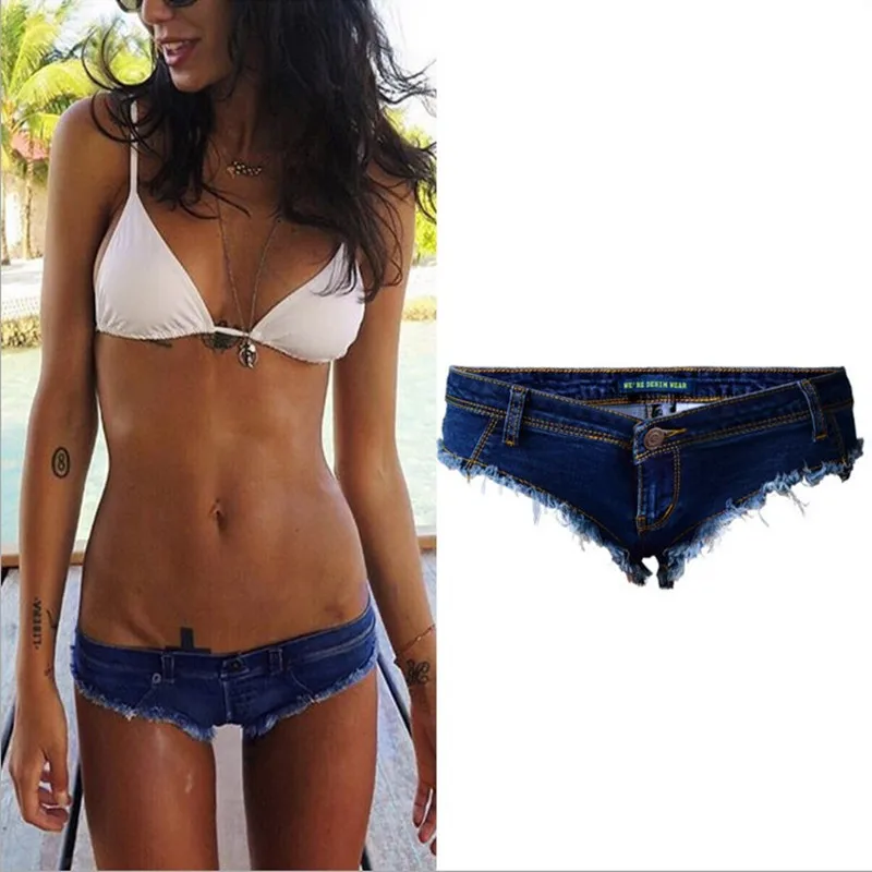 Хипстерские сексуальные джинсовые праздничные шорты для девушек женские мини с