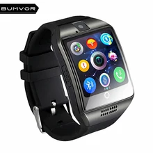 Bluetooth Smart Watch Q18 With Camera Facebook Whatsapp Twitter Sync SMS Smartwatch Support SIM TF Card For IOS Android