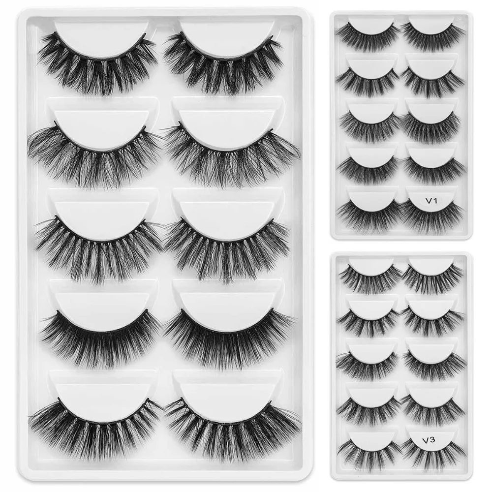 

Mixed model 3D Mink Eyelashes Long Lasting Mink Lashes Natural False Eyelashes 100% Handmade Fake Eyelashes Beeauty Makeup