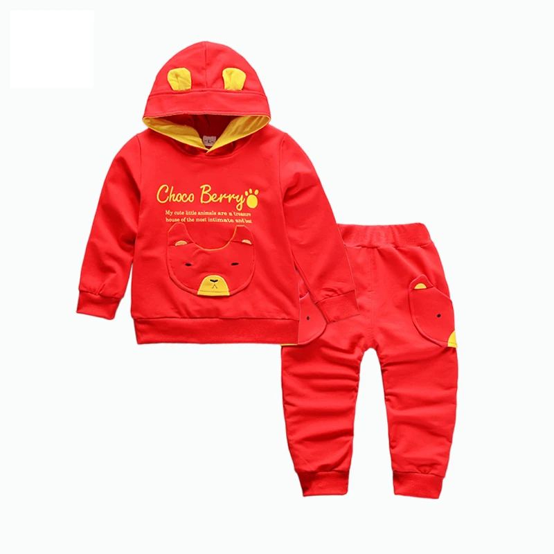 

2018 Spring Autumn Children Boys Girls Fashion Clothing Sets Baby Hoodies Pants 2Pcs/Sets Kids