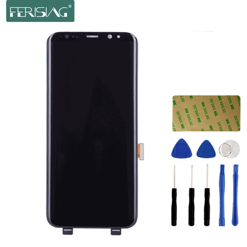 

AAAA+ AMOLED For SAMSUNG Galaxy S8 Plus G955 G955F LCD Display Touch Screen Digitizer Replacment S8 Plus G955 Mobile Phone LCDs