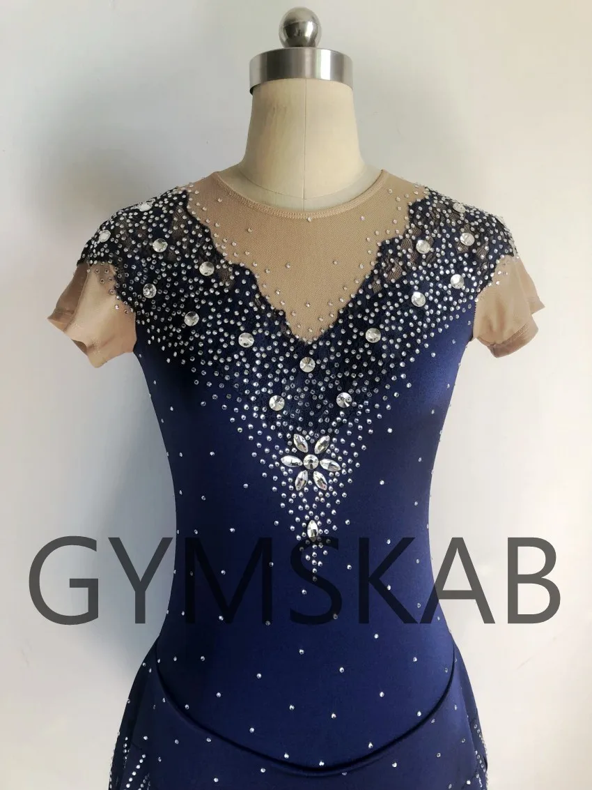 Элегантное платье для гимнастики ритмики женский костюм для гимнастики 91010