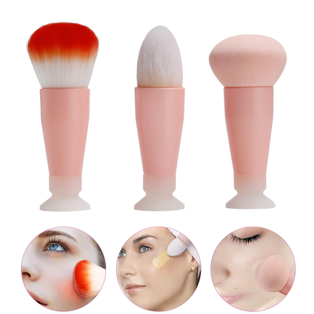 Miss 3PCS/set Makeup Brushes + Non latex Cosmetic Puffs