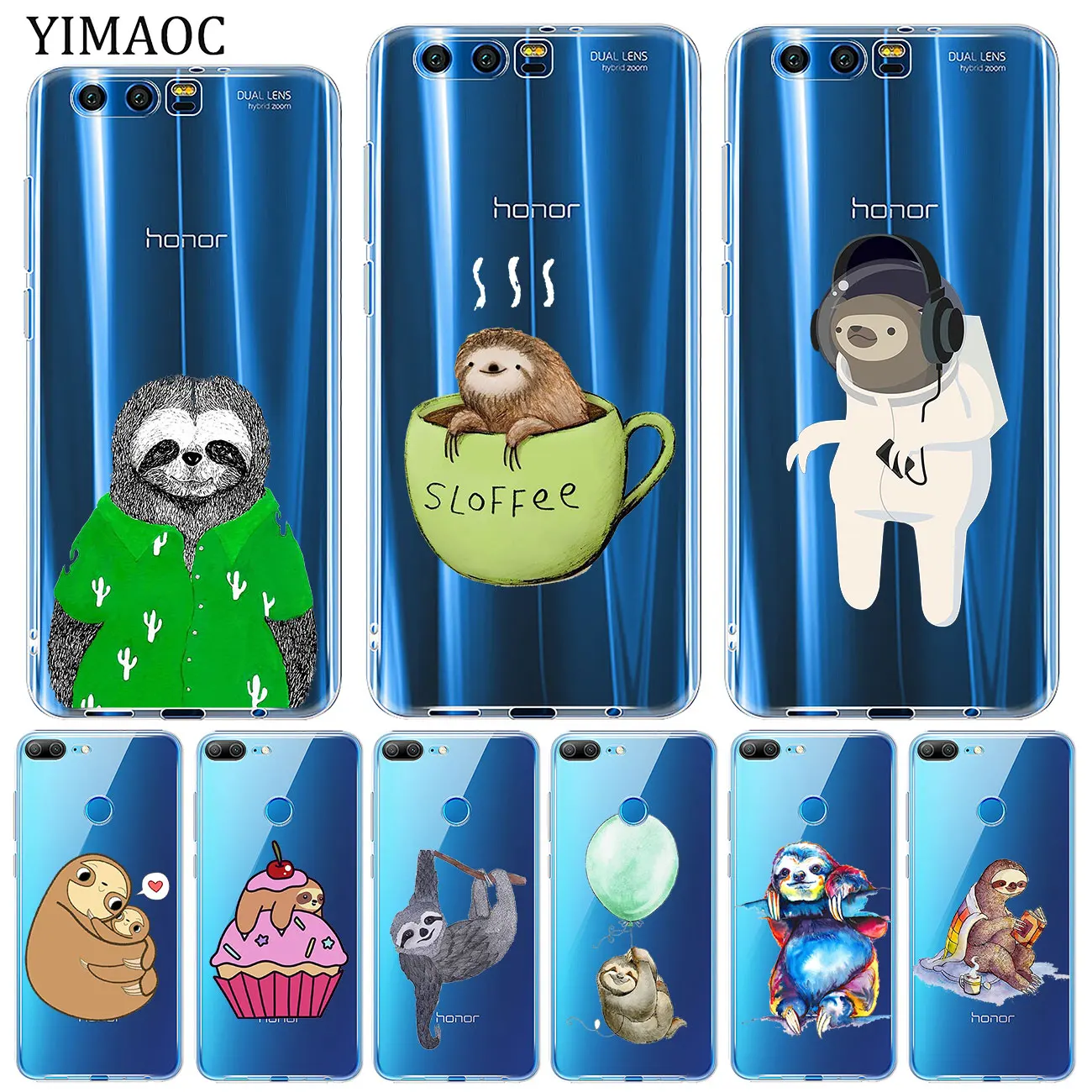 Мягкий силиконовый чехол YIMAOC для Huawei Y9 Y7 Y6 Prime 2018 Honor 20 10 9 9X 8C 8X 8 Lite 7X 7C 7A Pro tpu |