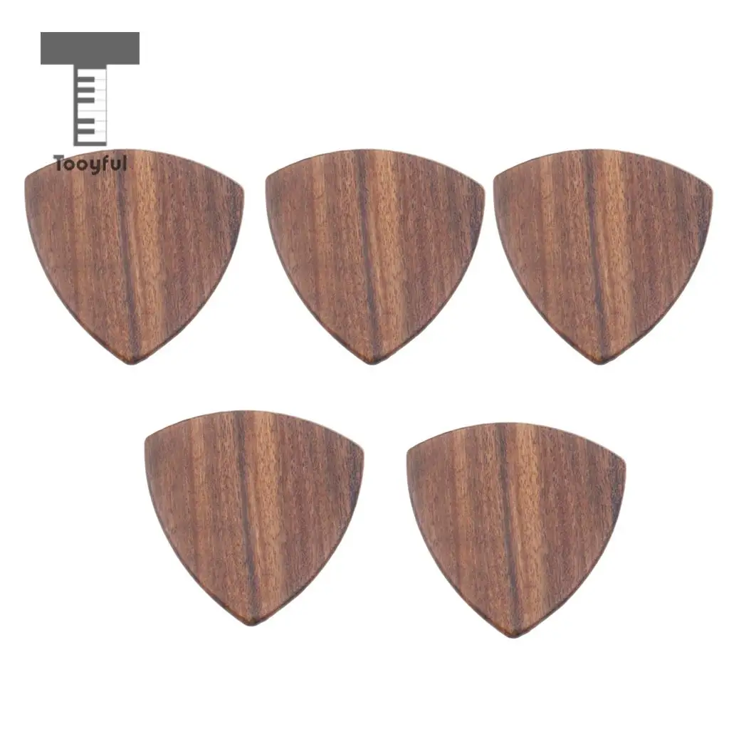 Tooyful 5 Pieces Polished Bass/Ukulele/Banjo/Guitars Picks Plectrums 2mm Thickness Musical Instrument Accessory