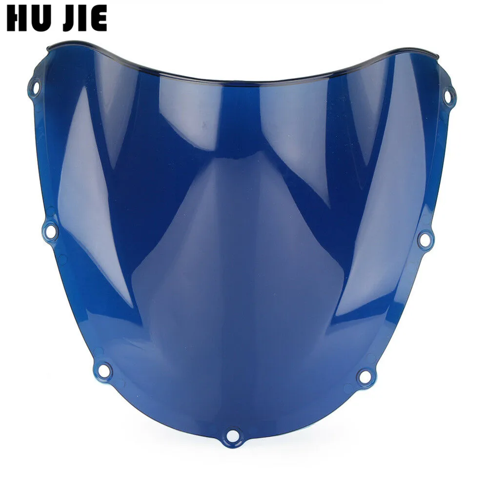 For Honda CBR954RR CBR 954RR 2002 2003 02-03 Motorcycle Windshield Windscreen Double Bubble Black Silver