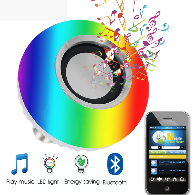 

Z30 E27 Wireless Bluetooth Speaker+12W RGB Bulb LED Lamp 110V 220V Smart Led Light Music Player Audio with Remote Control