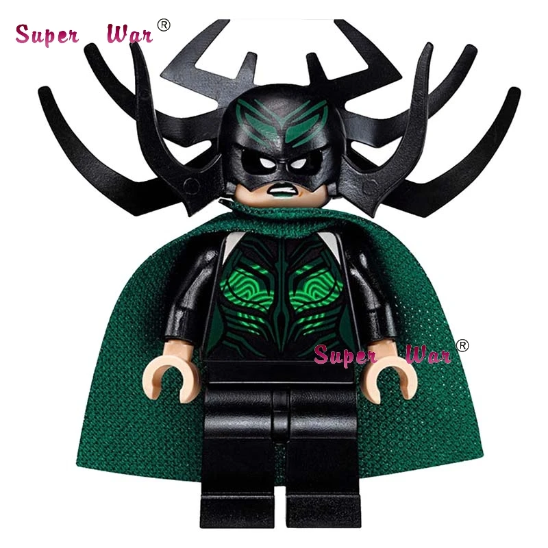 

1pcs super heroes marvel dc comics Thor Ragnarok Hela building blocks models toys for children kits brinquedos menina