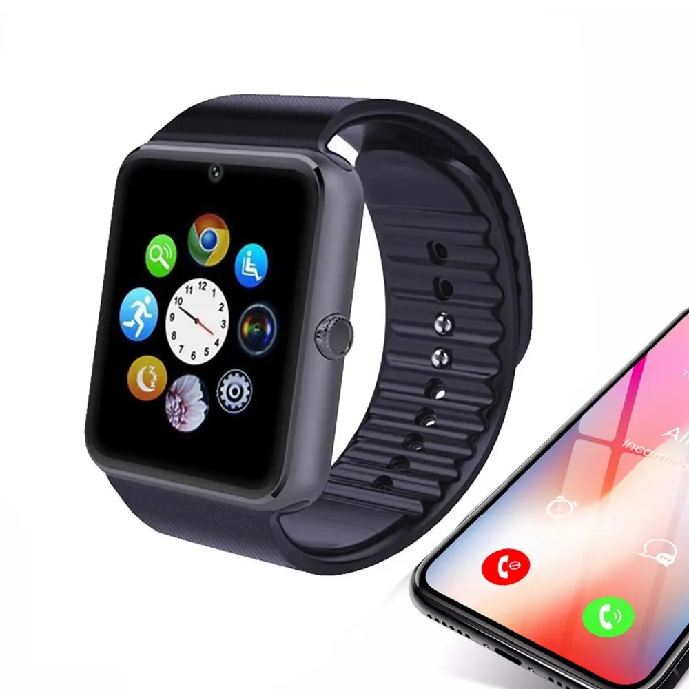 

GT08 Bluetooth Smart Android Watch Phone Call 2G GSM SIM TF Card Camera Fitness Tracker men Clock Smartwatch For Android IOS