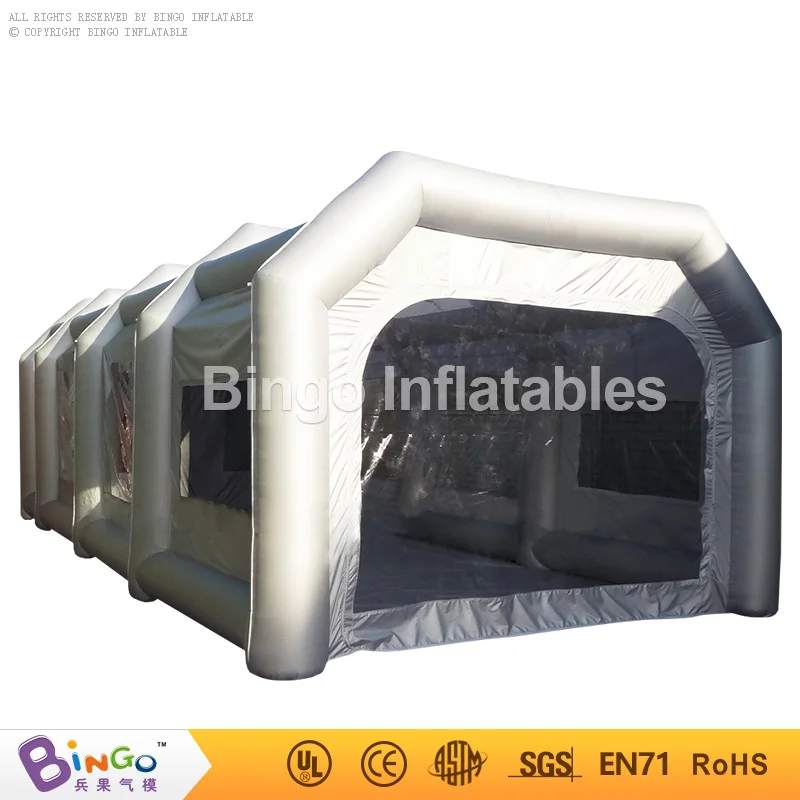  Free shipping inflatable spray paint booth with filters high quality 10m teepee tent structure gonf