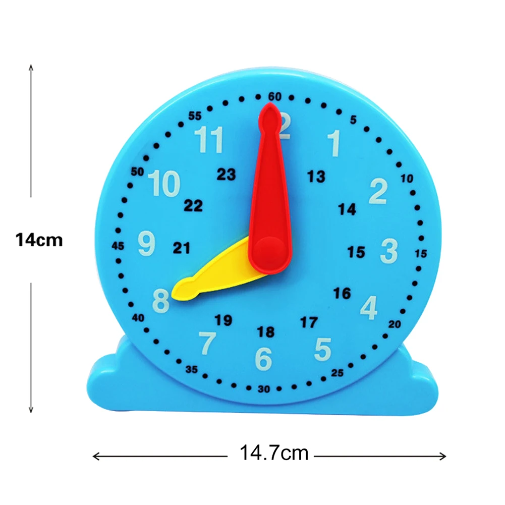 1 шт. высококачественные креативные красочные пластиковые часы детский сад номер познания для раннего обучения детей игрушки