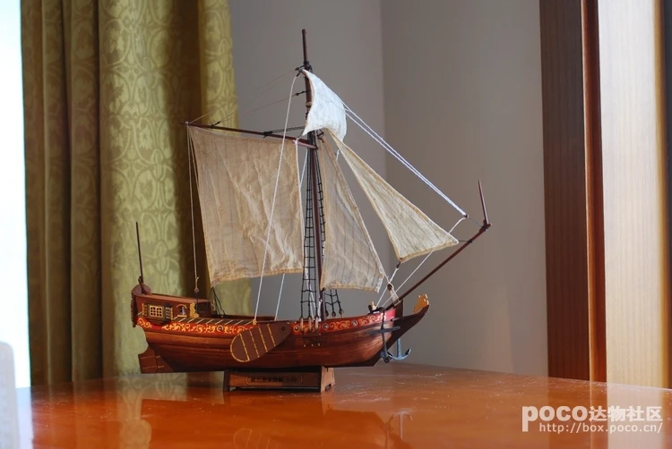 NIDALE Model Hobby sailboat model kit The Dutch royal yacht 1678 Ship wooden model English instruction